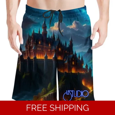 Le Studio Castle Beach Shorts